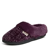Dearfoams Women's Marled Cable Knit Chenille Clog
