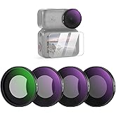 NEEWER ND Filter Set Compatible with DJI Osmo Nano (ND8/16/32/CPL), Screw On Action Camera Lens Neutral Density Filter Multic