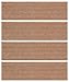 Bungalow Flooring 8-1/2 by 30-Inch Indoor and Outdoor Waterguard Stair Treads, Set of 4, Medium Brown