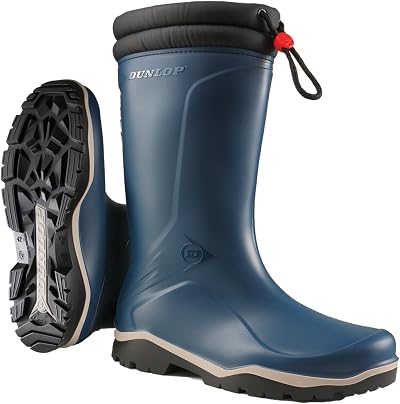 Dunlop Blizzard Unisex Boots Blue 45 EU Winter Insulated Fur Lined