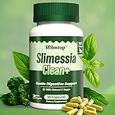 Robutop Slimessia Clean+ Gut Cleanse Detox with Moringa Seeds, Mulberry Leaves, Ginger-Daily Gentle Digestive Support - 30 Capsules - Non-GMO, Plant Based - Natural Ingredients