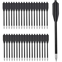 60x Pointes De Flèches Pour Arbalète Miniatures Rouges – Corps Plastique & Embouts Métalliques Ultra-perçants !