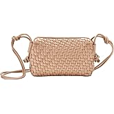 swinsack Woven Crossbody Bag for Women Small Woven Purse Vegan Leather Handbag Braided Purse Small Crossbody Bag