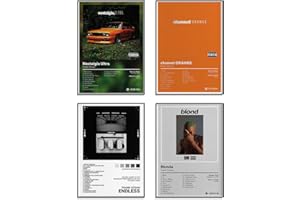 SAWOPE Frank Ocean Posters Blond Music Album Cover Poster Canvas Wall Art Aesthetic Room Decoration for Home Bedroom Living Room Decor 8x12inch Set of 6 Unframed