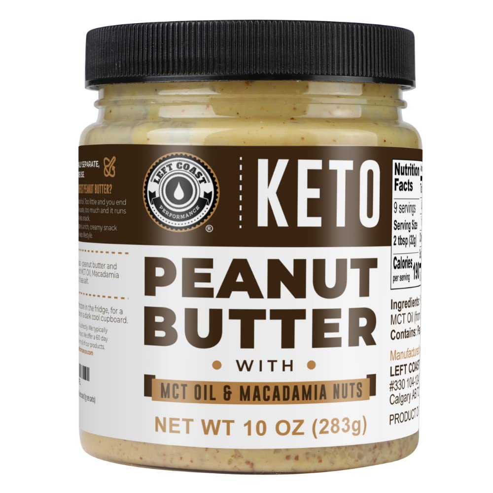 Keto Peanut Butter with Macadamia Nuts and MCT Oil