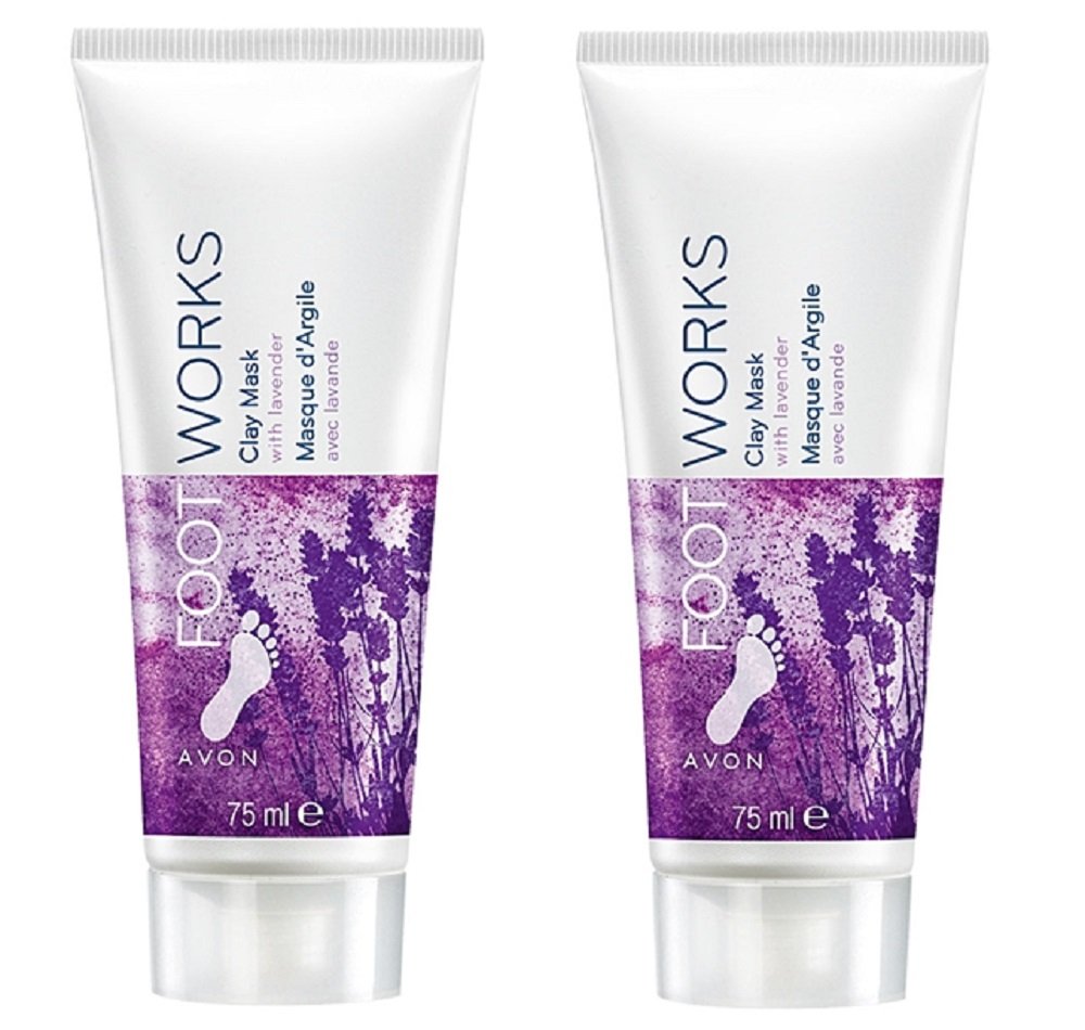 Foot Works Clay Mask with Lavender – Pack of 2 x 75ml