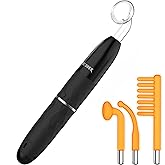 Lucsuer OxyGlow2 Cordless Facial Machine - ProFacial Wand Clinical Skin Therapy Wand - Neon+Argon Gas (Onyx Black)