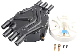 ALLMOTORPARTS Ignition Distributor Cap and Rotor Kit, Replace D328A 10452458 D465 Compatible with Chevy GMC 4.3 Vortec - 1996-2005 Astro, 1995-2005 Blazer, 1995-2004 S10, 1999-2006 Silverado, 1995-2001 Jimmy, More