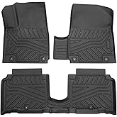 Powerty Floor Mats for 2022-2025 2026 Hyundai Ioniq 5 Limited Only (with Sliding Console) Accessories Liner Set TPE 3D Car Mats All-Weather Custom Fit Floor Liners