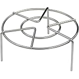 Z ZICOME Stainless Steel Steam Rack Stand Steaming Trivet, 6.5" Diameter, 2.75" High