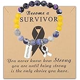 Gzrlyf Bladder Cancer Awareness Bracelet Bladder Cancer Gifts Cancer Survivor Warrior Support Jewelry