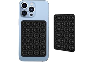 Silicone Single-Sided Suction Phone Case Detachable Mount - Hands-Free, Strong Grip Holder for Selfies & Videos - 2.5″ x 3.75