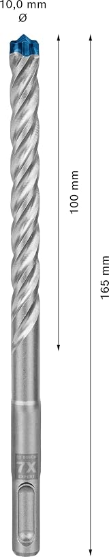 Bosch 30x EXPERT SDS Plus-7X Hammer Drill Bit 10 mm x 100 x 165 mm view 3