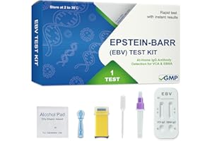 at-Home Epstein-Barr (EBV) Test Kit – Finger-Prick Sample, No Lab Visit Needed – Detects IgG Response to VCA & EBNA (for in V