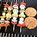 JiaHui Grill Mat Set of 4 - 100% Non-stick BBQ Grill Mats - FDA-Approved, PFOA Free, Reusable and Easy to Clean - Works on Gas , Charcoal , Electric Grill and More - 15.75 x 13 Inch (Black)