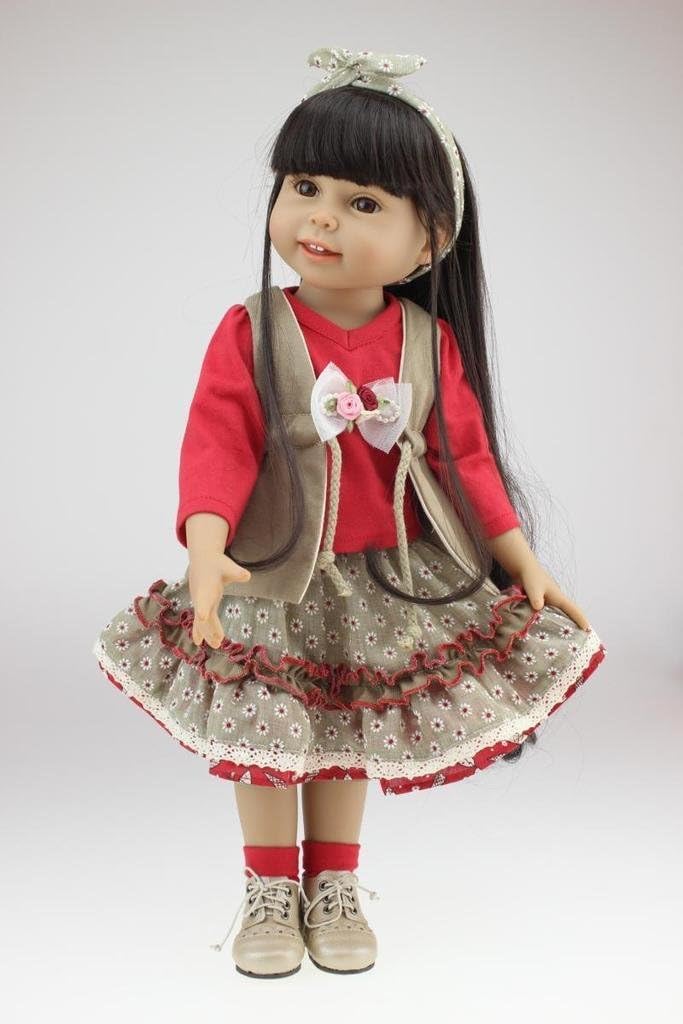Prezzo Nicery Reborn Baby Lovely Ragazza Giocattolo Reborn Bambola Molle Di Alta Vinile Da 18 Pollici 45 Centimetri Realistica Mobile Sorriso Principessa Red Vestito Reborn Doll A3IT Offerte