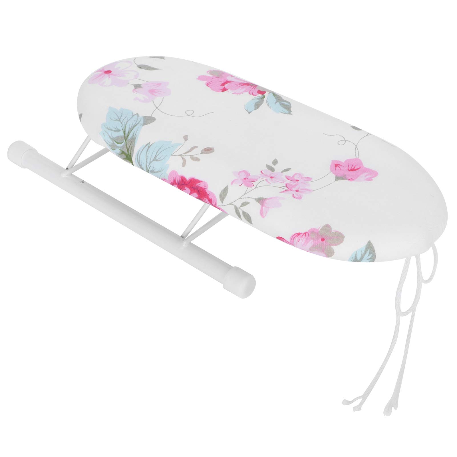 Portable Ironing Board,Mini Ironing Board Tabletop,Ironing Boards Mini Ironing Board Foldable Sleeve Cuffs Collars Ironing Table for Home Travel UseFashion Grid(Flower Pattern)