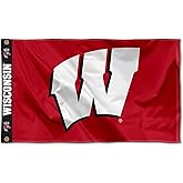 College Flags & Banners Co. Wisconsin Badgers Printed Header 3x5 Foot Banner Flag