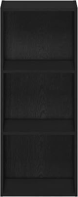 Furinno LUDER 3-Cube Bookshelf Blackwood 30.5W x 80H x 23.6D cm view 7
