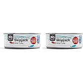 365 by Whole Foods Market, Unsalted Skipjack Tuna in Water, 5 Ounce (Pack of 2)