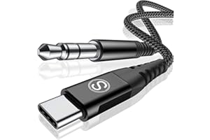 USB C to 3.5mm Audio Aux Cable 6.6ft [HiFi Sound,DAC Chip],Type C to 3.5mm Male Aux Cord for iPhone 15 16 Pro Max, Samsung Ga