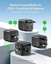MOMAX Mini Universal Travel Adapter Worldwide, 2
