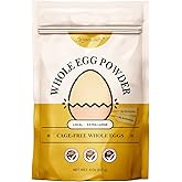 Orgnisulmte Whole Egg Powder, Fresh Pasteurized Egg Powder, All Natural, No Additives, Gluten Free Excellent for Baking Made
