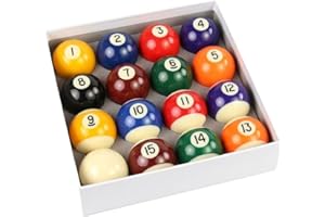 Billiards Pool Ball Set - Regulation Size 2-1/4" Full 16 Pool Ball Set