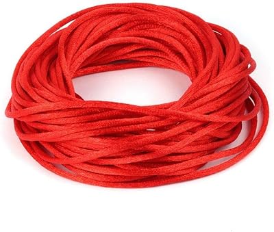Angel Malone Kumihimo Rattail Satin Cord 10 Mtrs 2mm Red UK Seller