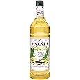 Monin - French Vanilla Syrup, Boxed, Versatile Flavor, Natural Flavors, Great for Coffees, Cocktails, Shakes, and Kids Drinks, Non-GMO, Gluten-Free (1 Liter)