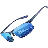 DUCO Mens Sunglasses Polarized Sports Fishing Running Driving Carbon Fiber Sunglasses for Men UV400 Protection DC8277