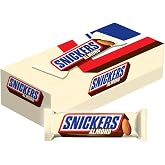 SNICKERS Candy Almond Milk Chocolate Bars Bulk Pack, 1.76 oz Bars (Pack of 24)