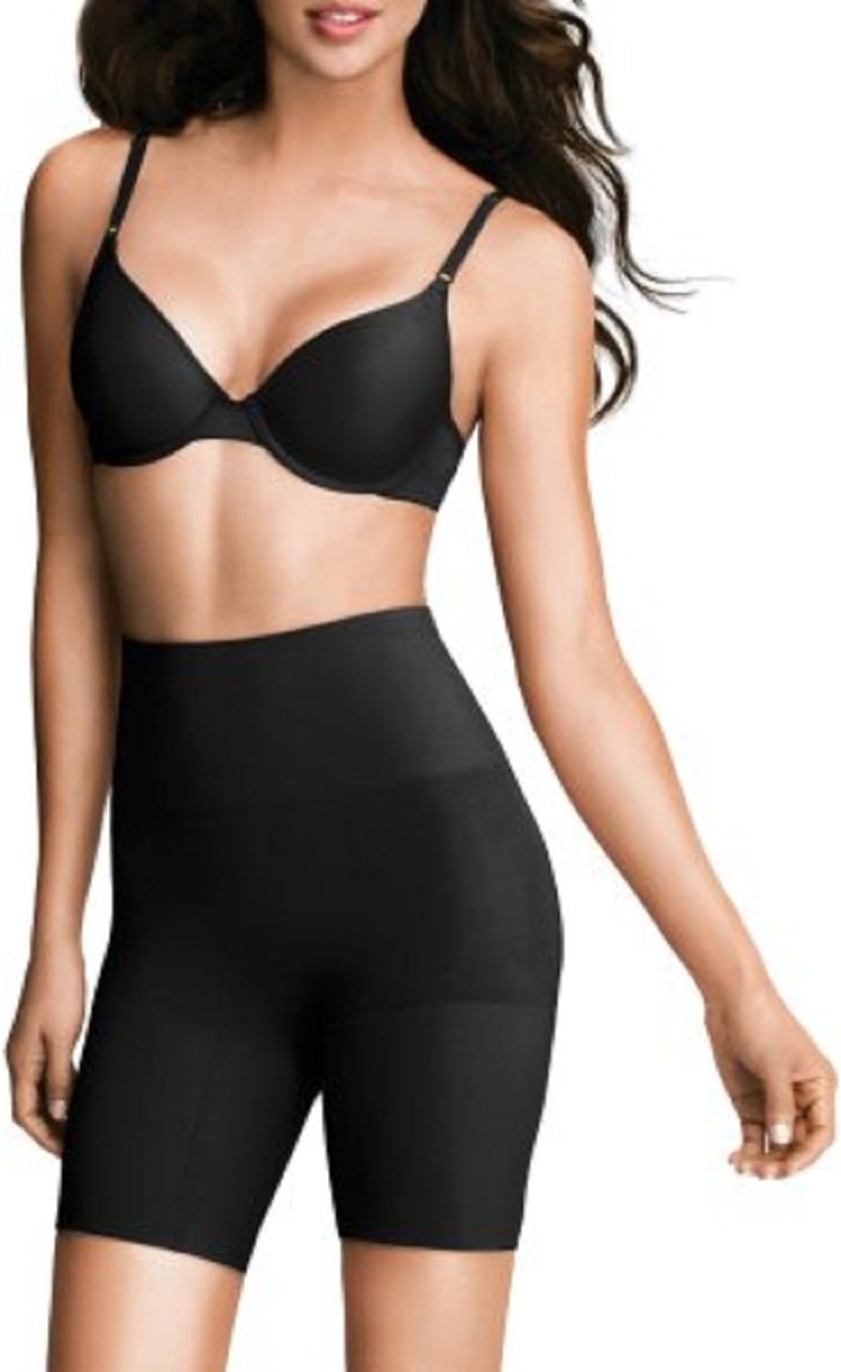 Flexees by Maidenform Firm Control Seamless Packaged Thighslimmer 83046 (X-Large, Black)
