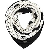 ANDANTINO 100% Pure Mulberry Silk Scarf 35" Large Square Lightweight Headscarf –Women’s Hair Wraps-With Gift Packed