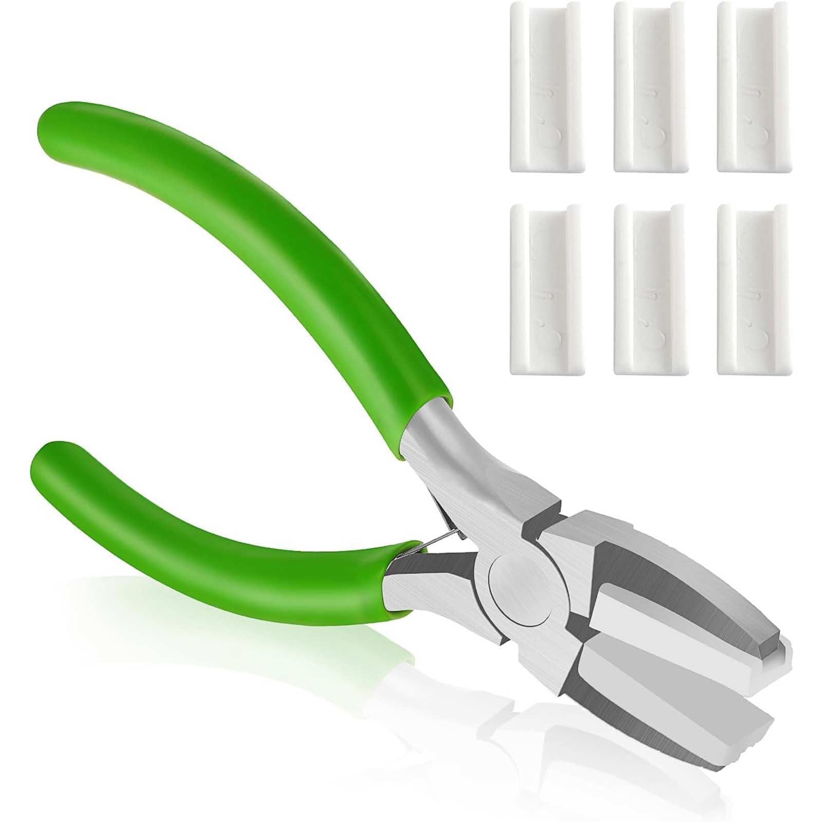 JYTDBCS Nylon Pliers,Soft Pliers Jewelry Making Tools Carbon Steel Tools Jaw Pliers for Jewelry Making, Beading,Looping, Shaping Wire (Green)