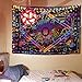 BLEUM CADE Tie Dye Purple Burning Sun Tapestry Psychedelic Celestial Sun Moon Planet Bohemian Tapestry Wall Hanging Mandala Boho Hippie Tapestry