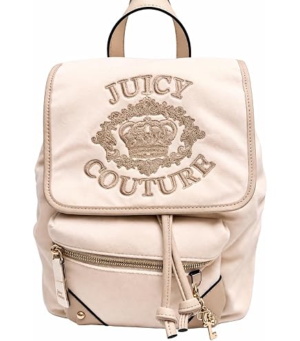 Juicy Couture Black Iridescent Puffer Backpack with Pom Charm Juicy Couture Iridescent Puffer Backpack | Navy Blue Shiny  main image 3
