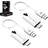 ECHO VIBE Wireless HDMI Transmitter and Receiver 30m Range &ndash; 1080P 60HZ Portable Ultra-Lightweight Wireless Extender for Video Projector, Laptop, PC &ndash; Extender Compatible with All OS