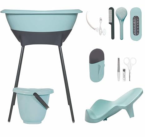 LUMA Babycare L10413 Bade und Pflegeset, silt green