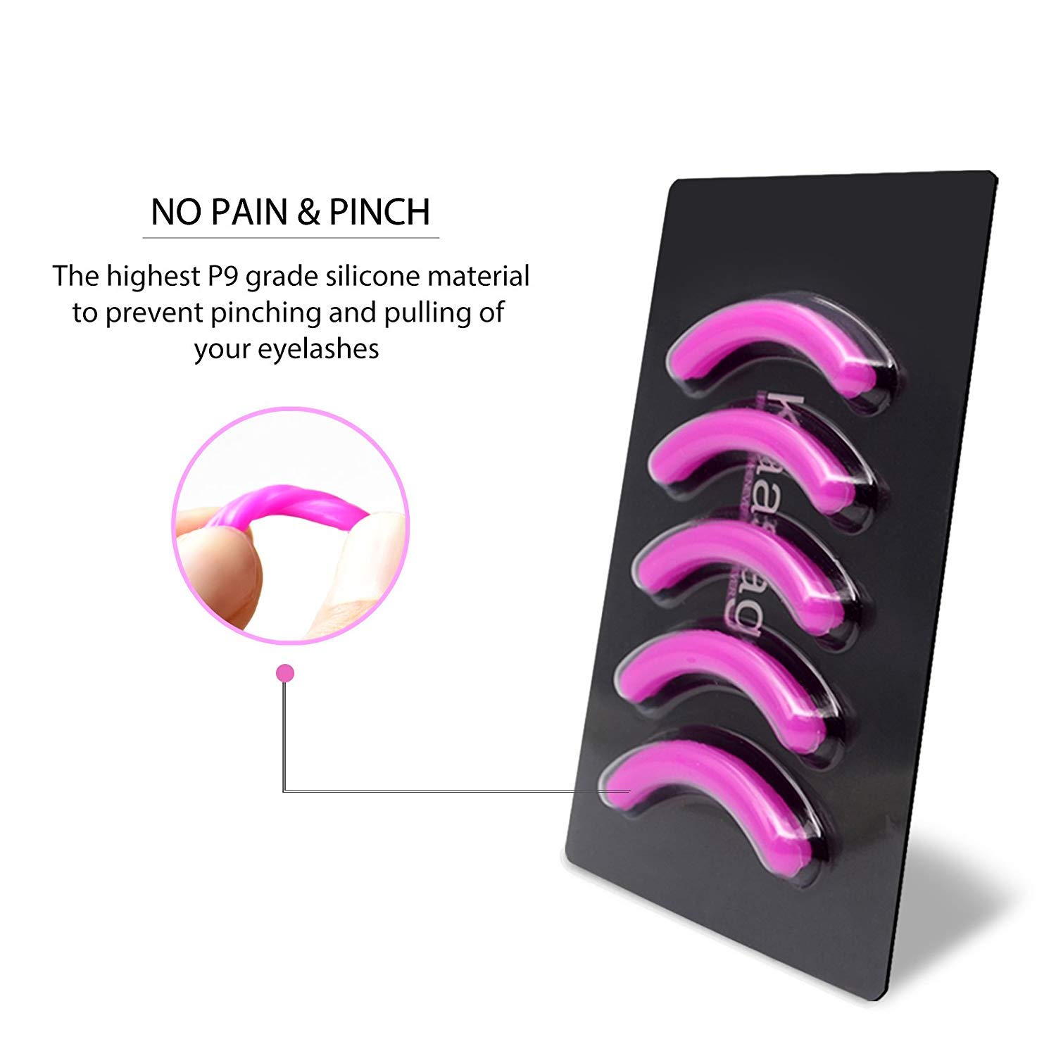 Kaasage Eyelash Curler Makeup with Advanced Silicone Pressure Pad & Tweezer and Satin Bag & Fits All Eye Shapes Get The Perfect Curl in 8 Seconds : Beauty