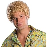 Rubies Afro Blonde Wig for Adults, Men's No Size