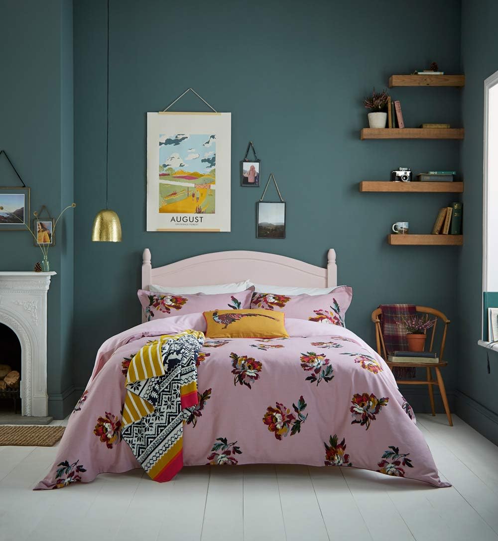 200 THREAD COUNT 100 COTTON Joules Heritage Peony Duvet Cover Fragrant
