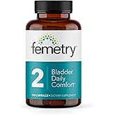 LifeSeasons Femetry Bladder Daily Comfort - Soothes Irritation - Supports Healthy Histamine Response - Promotes Bladder Lining Health - Interstitial Cystitis - 120 Capsules