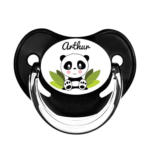 Tetine Sucette Personnalisee Avec Le Prenom De Bebe Panda Par Bulles De Clim Amazon Fr Handmade