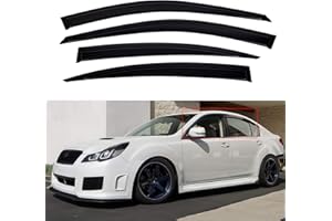 AceRide Window Visors Compatible with Legacy 2010-2014，Rain Guards Sun Shields Window Deflector，Tape-On Style，4PCS