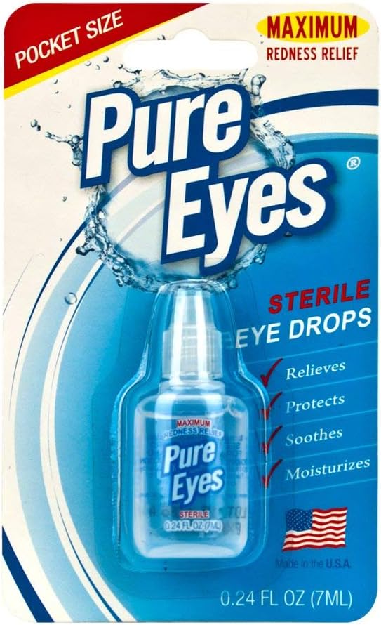 Pure Eyes Sterile Eye Drops Health & Personal Care