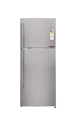 LG 420 L 4 Star Frost Free Double Door Refrigerator(GL-I472QPZX.DPZZEBN, Shiny Steel, Inverter Compressor)