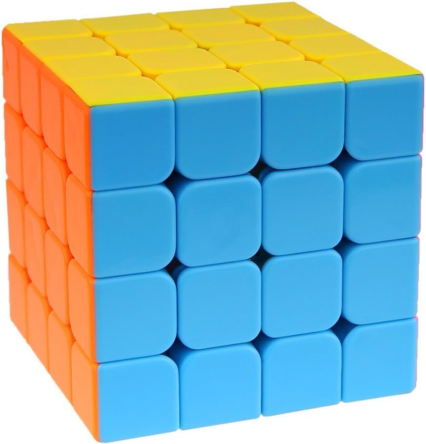 QCT Speed Cube, 4x4x4 Stickerless Magic Cube Puzzle Smooth, Durable and Vivid Colors Cube Puzzle Toys