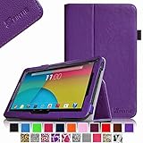 Fintie Dragon Touch A1X Plus / Dragon Touch A1X Plus II 10.1 Folio Case - Premium PU Leather Cover with Stylus Loop for Dragon Touch A1X Plus 2016 Edition / A1X Plus II / A1X / A1 10.1-Inch Android Tablet, Violet