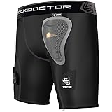 Shock Doctor Core Compression Hockey Shorts with Pelvic Protector, Women's & Girls